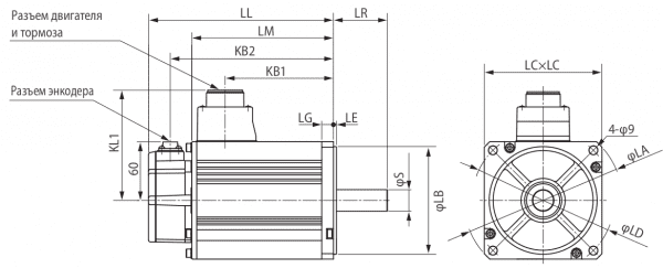 Схема мотора K1K030/K1K530
